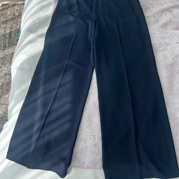 Ralph Lauren Wide-Leg Navy Women's Trousers - Picture 7 of 11